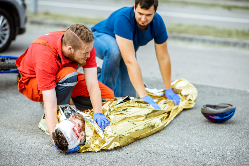 medics covering victim with thermal blanket after 2023 11 27 04 59 58 utc After Action an AM Health Care Program