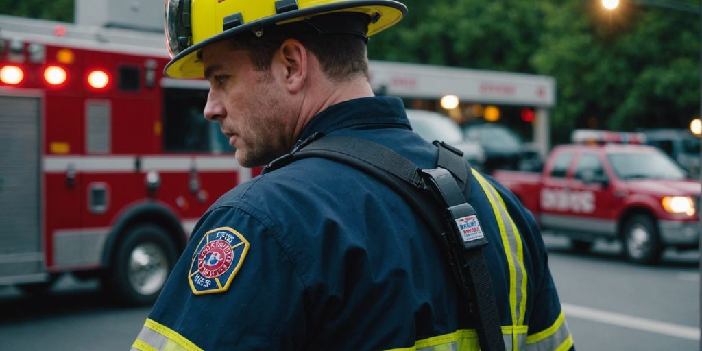 First responders sitting together in a support group, discussing mental health issues and offering mutual support.