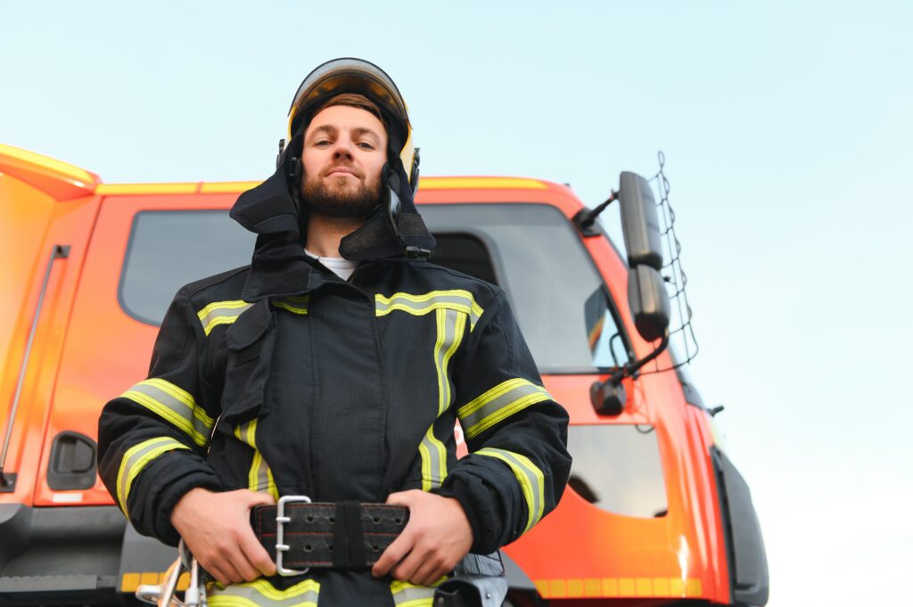 photo of fireman with gas mask and helmet near fir 2024 07 05 23 17 40 utc After Action an AM Health Care Program