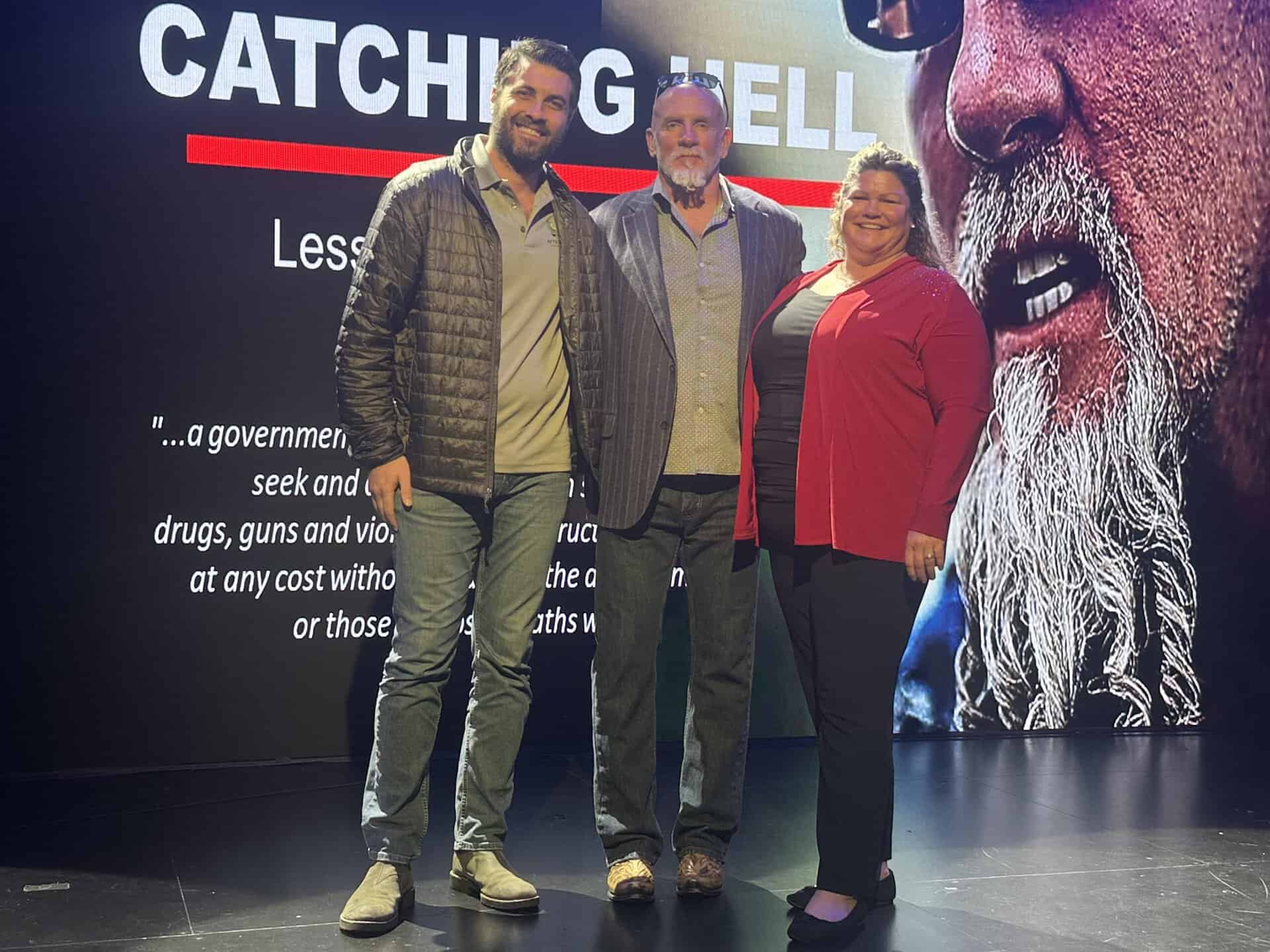 After Action CEO Arthur Mogilevski, Sensory Specialist Bonnie Eckman, and Jay Dobyns at the Bakersfield Police Department Wellness Center event.